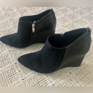 Vince Camuto Black Wedge Boots